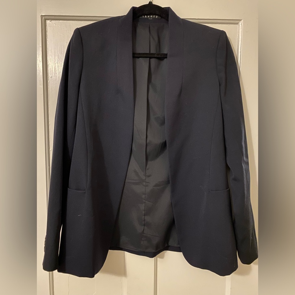 Theory Navy Blue Blazer, No Size
